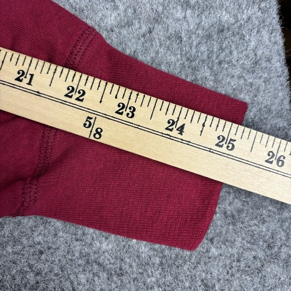 Duofold Thermal Henley Shirt Mens Medium Red Long Sleeve Waffle Knit Base Casual